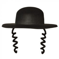 Klobouk rabín s vlasy